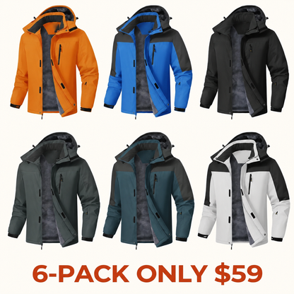 Men's Winter Ski Snow Jacket Waterproof Windproof Fleece Lined