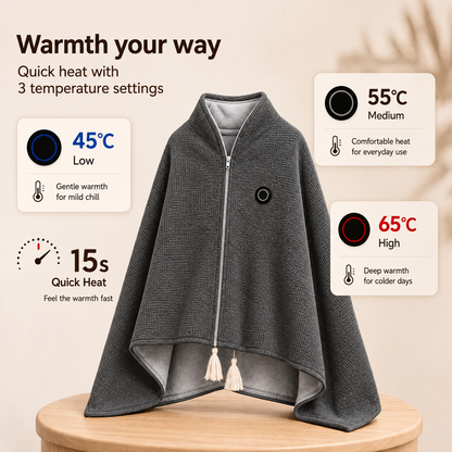🎃Xmas Mega Sale🔥Portable Heated Blanket Shawl- Halloween Blowout Sale – LAST DAY!
