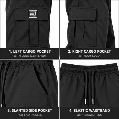🔥Black Friday Day 🔥 Best-Seller Men's Solid-Color Cargo Pants — Loose Fit, Casual Style!