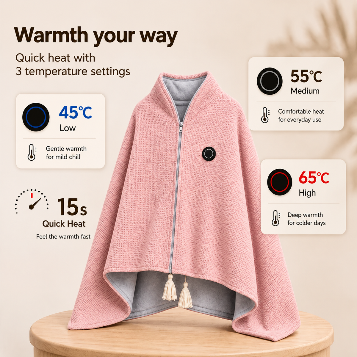 🎃Xmas Mega Sale🔥Portable Heated Blanket Shawl- Halloween Blowout Sale – LAST DAY!