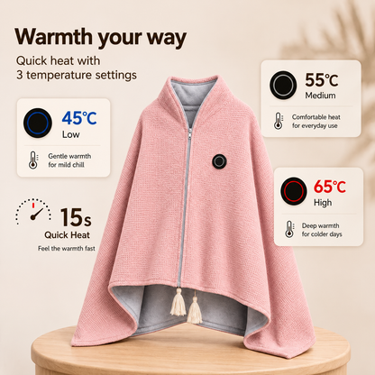 🎃Xmas Mega Sale🔥Portable Heated Blanket Shawl- Halloween Blowout Sale – LAST DAY!