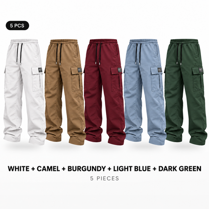 🔥Black Friday Day 🔥 Best-Seller Men's Solid-Color Cargo Pants — Loose Fit, Casual Style!
