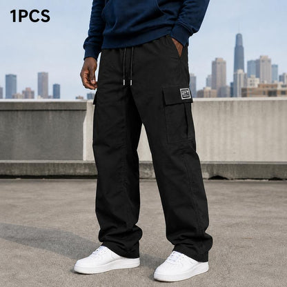 🔥Black Friday Day 🔥 Best-Seller Men's Solid-Color Cargo Pants — Loose Fit, Casual Style!