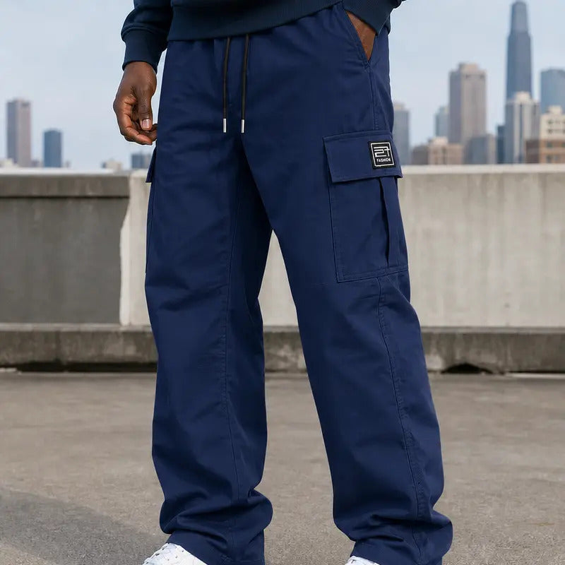 🔥Black Friday Day 🔥 Best-Seller Men's Solid-Color Cargo Pants — Loose Fit, Casual Style!